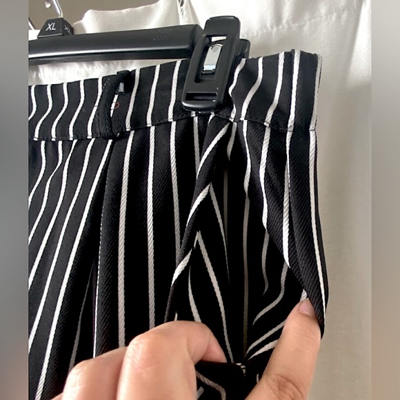 GloryStar Wide Leg Pinstripe stretch back slacks Trouser Pants XXL fit like L/XL - Picture 7 of 11